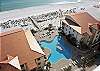 balcony view of the pool