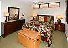 The bedroom offers a comfortable queen bed with tropical decor. The living room also has a queen sofabed for that extra person you couldn't leave at home!