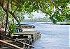 Relax at water's edge on your private waterfront patio.