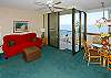 Another perspective on the living area, lanai and view.