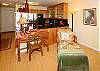 The workspace has a desk for your computer, free high-speed Internet service (Ethernet and wireless), a telephone with answering machine (free local calls), and a mirror so you can enjoy the view. The beautiful and functional new kitchen has a microwave and dishwasher.