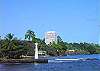 Looking back across Hilo Bay from downtown shows the prime oceanfront location of Bayshore Towers.