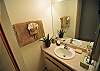 The owners just completed a lovely renovation of the bathroom including fully tiling the walk-in shower.