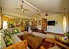 The entertainment at Luana Hideaway includes flat screen TV with satellite service and a DVD player.