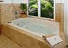 Bathe or shower in style in this Jacuzzi made for two!