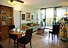 Relax in the light and bright living area