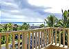 The home has sweeping ocean views from many spots. This photo was taken from the upper lanai toward Kapoho Bay.