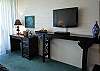 When you're exhausted from the ocean, sit back and relax in front of the flat screen TV and DVD player.  There is also FREE high speed internet!