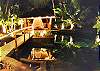 The beautiful outdoor lighting makes for magical nights at Shangri-la! The Island Bedroom provides a taste of tropical alfresco living.