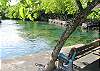 Notice how clean and clear the water is, and the temperature is wonderful! Steps take you right into the water so access in and out is easy for everyone.