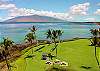 Sweeping view from Unit 604. What you don't see in this photo is the beautiful white sand beach just next to the Kihei Surfside grounds. You view this tranquil setting, yet when you walk out your door the beach is just 3 minutes away!