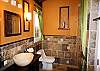 Lovely bathroom in Master Suite Two includes a walk-in shower.