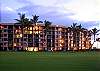 Every condo at Kihei Surfside has a great view as you can see from this photo at sunset looking back at the complex from the lawn next to the ocean.