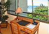 You may be distracted by the view, but if you have your laptop, you'll be in style with high-speed Internet access and a nice workspace.