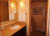 The original two bathrooms in this spacious 1-bedroom unit were combined to make one large bath with a walk-in shower.