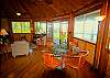 The upstairs at Kahikole has amazing views and comfortable, open living spaces.