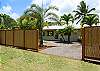The home is located behind a beautiful bamboo fence on a quiet lane in Kapoho Beach Lots.