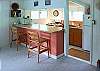The Cottage has a full kitchen equipped with appliances large and small.