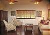 Beautiful mahogony floor w/cable T.V in hutch.