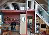 The loft above the kitchen and living room at Hale Kukui Ola is a great place for the kids to crash.