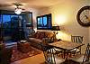 A small bistro table is perfect two or four people if you prefer dining inside.