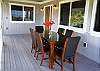 The Upper Lanai is a wonderful place to enjoy your meals outside.