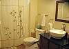 One of two full bathrooms
