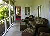 The outside lanai will shade you from the sun as you enjoy nature.