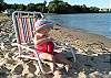 relax on the beach in Suttons Bay