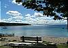 nice walk from house to Omena Bay