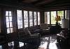 Large enclosed porch facing the lake