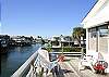 Canalside Deck for sunbathing or outside dining