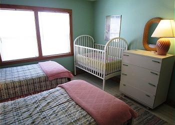 Bedroom 4 with Full Size Crib