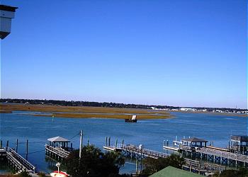 View of Banks Channel from Top Floor Balcony