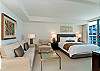 Spacious high floor Studio with private balcony and Ocean views