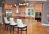 Bar Top Dining in this elegant Kitchen