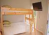 Bunk Room sleeps 4 people comfortably and has Flat Screen