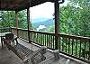 Back Deck Porch Swing overlooking Lake Blue Ridge