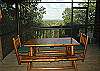 Picnic Table on Screened porch
