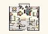 Kapaa Condominium rental - Interior Photo - Sample Floor Plan