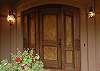 Main House Front Door with Leather