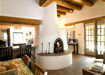 Living Room Kiva Fireplace