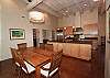 dining area and kitchen