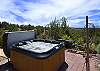 Hot tub with great views