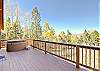 Back deck and Hot tub