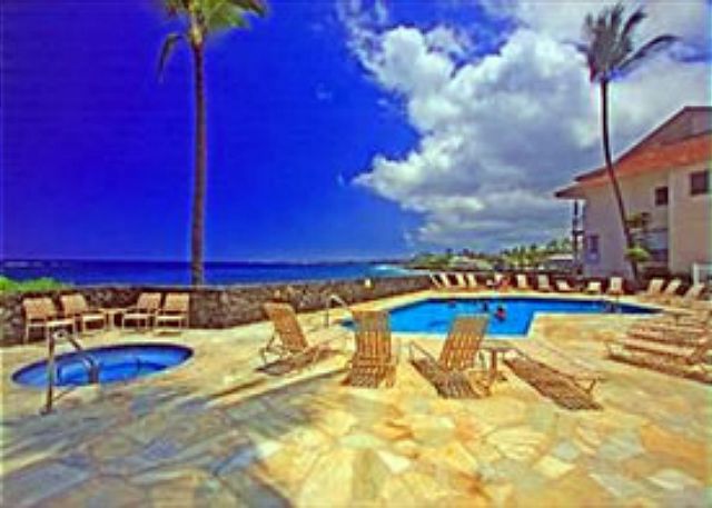 Pool/Spa is ocean front at Sea Village.