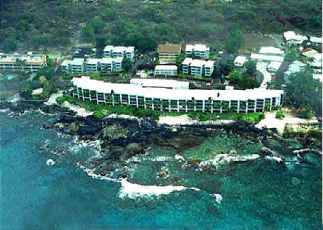 The ariel view of Kona Bali Kai.