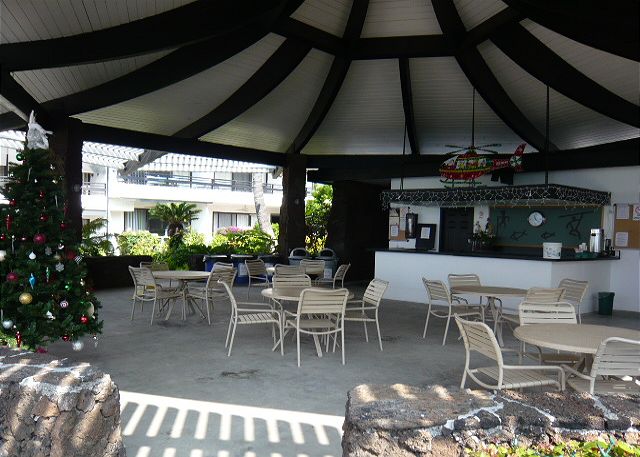 Cabana area for gatherings.