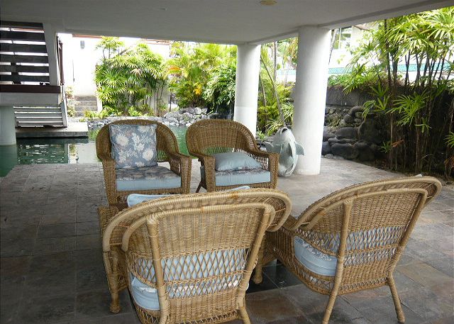 Relax near the pool.