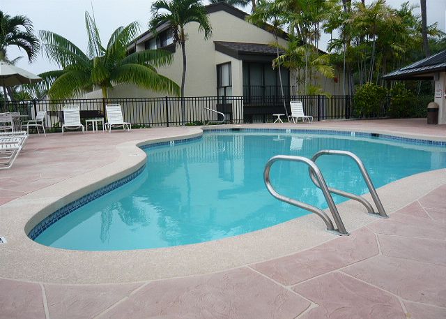 One of the three pools at the complex.
